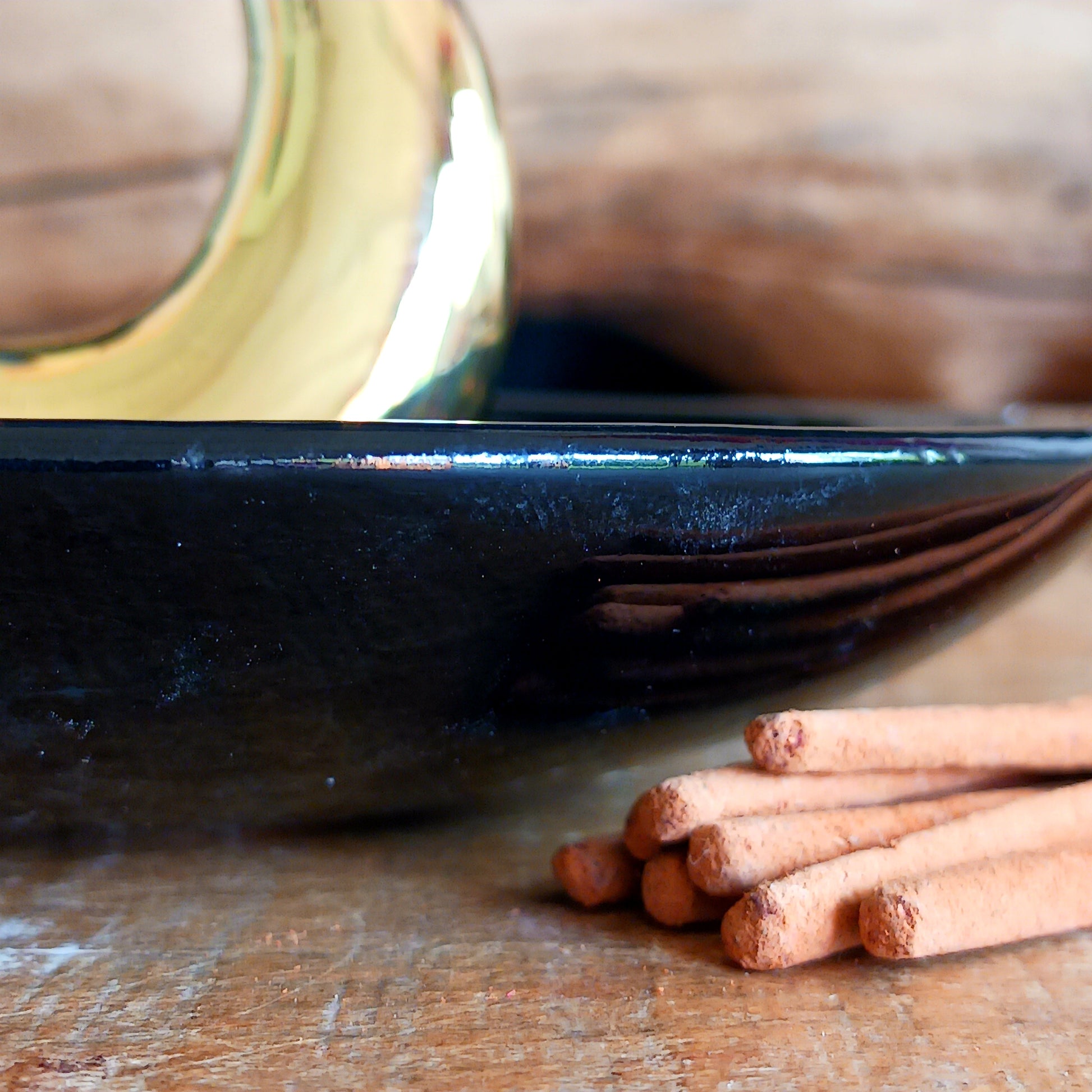 Harness the night’s enchantment with the Gold Crescent Moon Incense Stick Holder. Crafted from smooth ceramic, this elegant crescent-shaped holder captures falling ash with ease while your favourite incense releases its alluring aroma. Perfect for your altar, bedside table, or meditation space, it infuses every corner with a spellbinding, celestial energy.