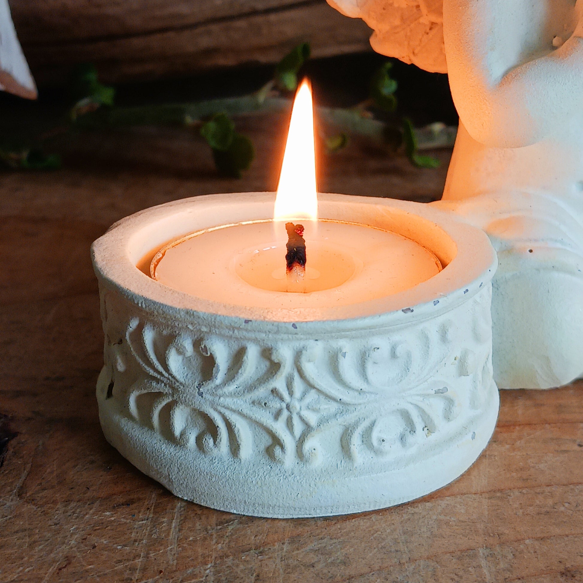 Bring peace, light, and beauty into your space with these two exquisitely crafted praying angels, each holding a candle. Perfect for meditation, contemplation, or adding a touch of serenity to your home décor, they also serve as a heartfelt memorial piece. Angels are believed to be messengers from higher realms, offering comfort, emotional reassurance, and spiritual guidance.