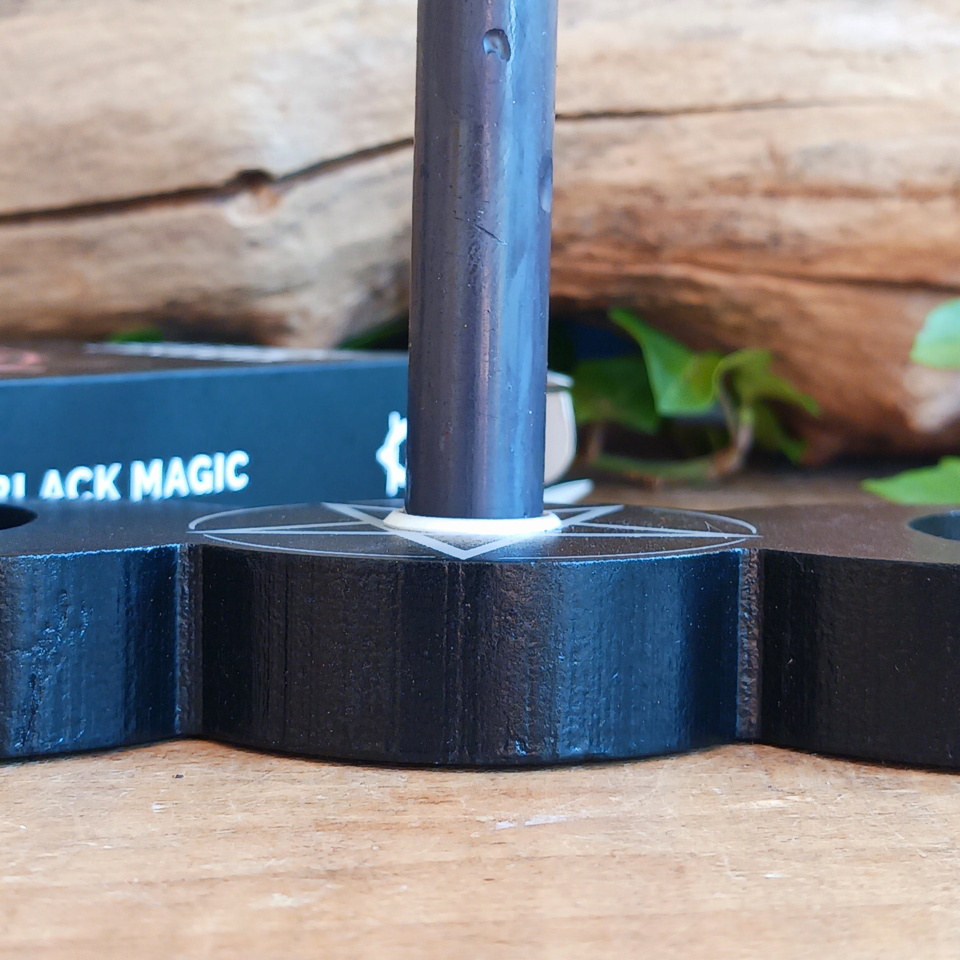 Bring a mystical touch to your altar or sacred space with this beautifully designed Triple Moon Spell Candle Holder. Perfectly sized to hold a single spell candle while it burns, it makes a practical and atmospheric addition to candle magic, rituals and spiritual practices.