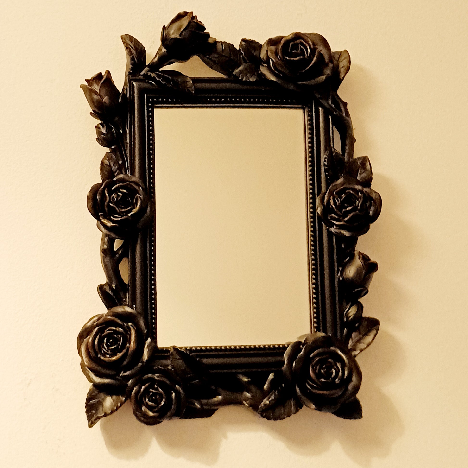 Add a touch of dark romance to your interior with the Rose & Vine Decorative Mirror from the Shades of Alchemy collection. Featuring intricately entwined roses and vines, this striking mirror blends gothic elegance with timeless design.