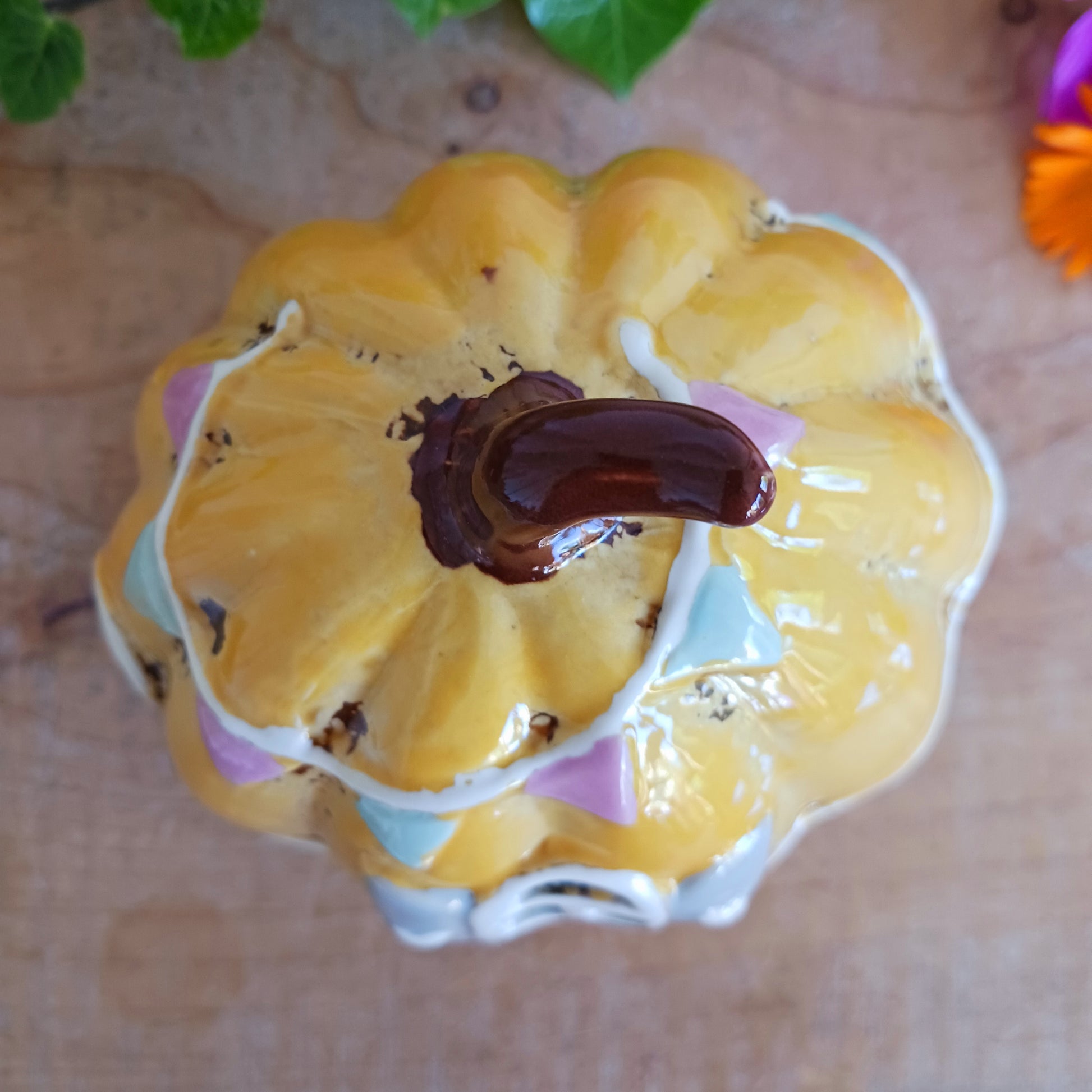 Invite a little woodland wonder into your home with the Village Pottery Pumpkin House Tealight Holder, a delightful hand-painted creation in a soft yellow ceramic glaze. Measuring 17 x 13 x 11 cm, this fairy-tale pumpkin cottage glows beautifully when lit, filling your space with warmth, light, and a touch of enchantment.