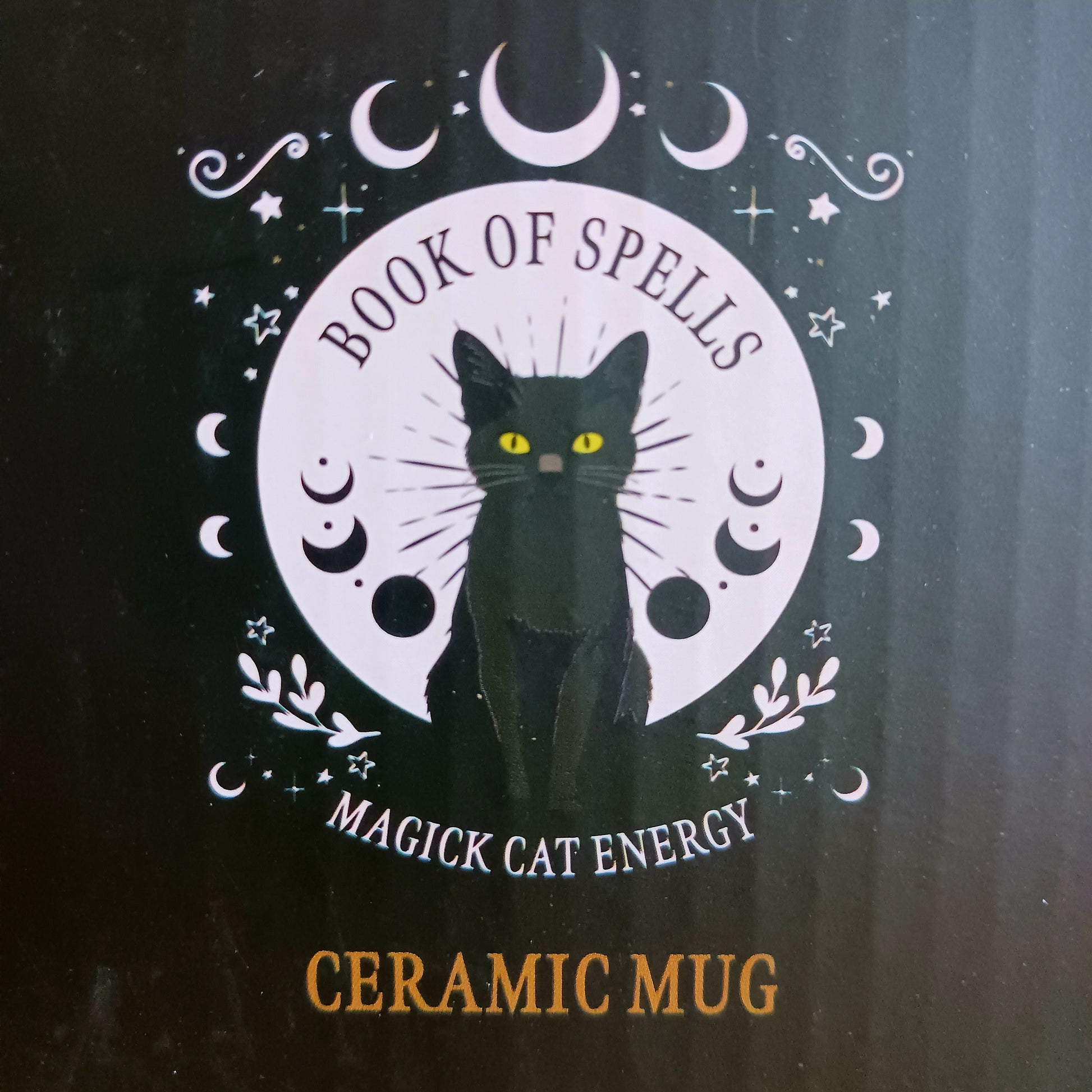 Bring a little everyday magick to your morning routine with this stylish Black Cat Magick Mug. Featuring a striking black cat design, this ceramic mug is perfect for enjoying tea, coffee, hot chocolate, or your favourite warm drink while embracing your love of gothic décor and mystical symbolism.