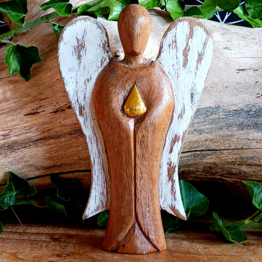Share love, care, and cultural beauty with a hand-carved Hati-Hati Wooden Angel of Love. Ethically crafted in the mountain villages of Indonesia, each angel is made from sustainable Suar wood – a tropical hardwood known for its durability and beautiful grain.